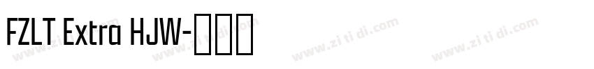 FZLT Extra HJW字体转换